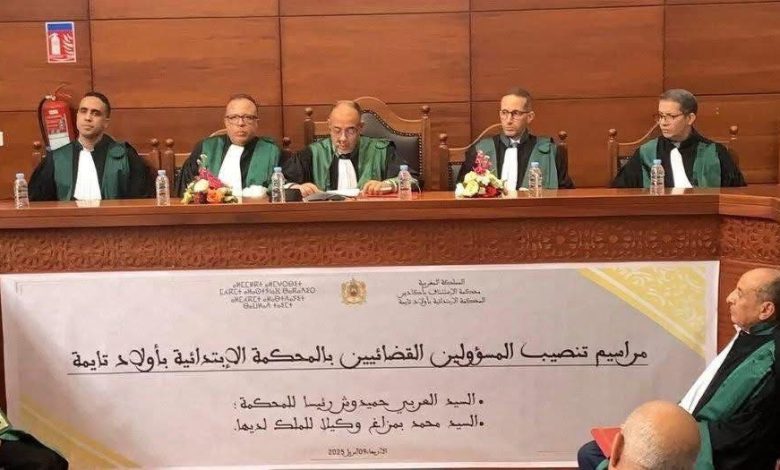أولاد تايمة.. تنصيب الأستاذين العربي حميدوش ومحمد بمزاغ بالمحكمة الإبتدائية