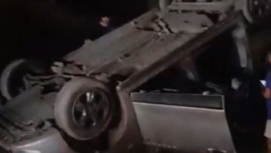 حوادث سير متعددة بمنطقة الكربوز تخلف إصابات وانقلاب سيارة