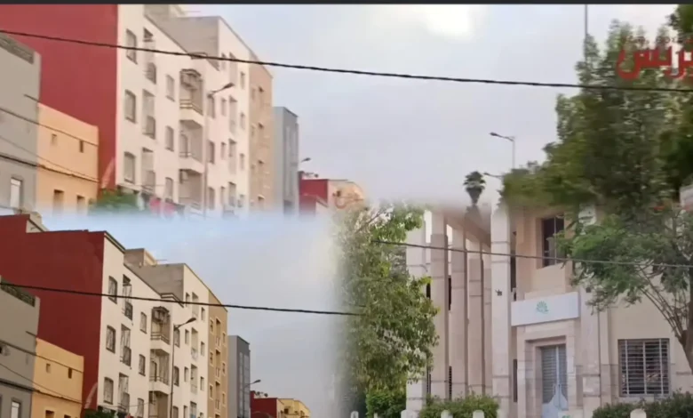 أسلاك كهربائية تهدد رؤوس العباد بشارع الأميرة للاعائشة بسطات
