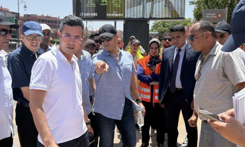 نزول مفاجئ للوالي بنشيخي لتفقد شوارع مراكش